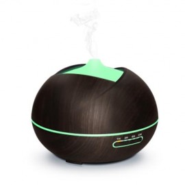 450ML ESSENTIAL OIL DIFFUSER WOOD GRAIN HUMIDIFIER (WOODEN BLACK)