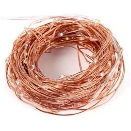 SOLAR POWERED WATERPROOF 200 LEDS COPPER STRING LIGHT (RGB COLOR)