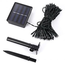 SOLAR POWERED WATERPROOF 100 LEDS STRING LIGHT LAMP (BLUE)