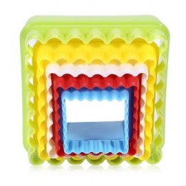 5 PCS DIY FONDANT CAKE MOLDS BAKING TOOL DECORATING MOULDS (COLORMIX)