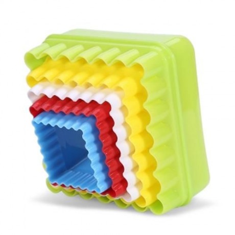 5 PCS DIY FONDANT CAKE MOLDS BAKING TOOL DECORATING MOULDS (COLORMIX)