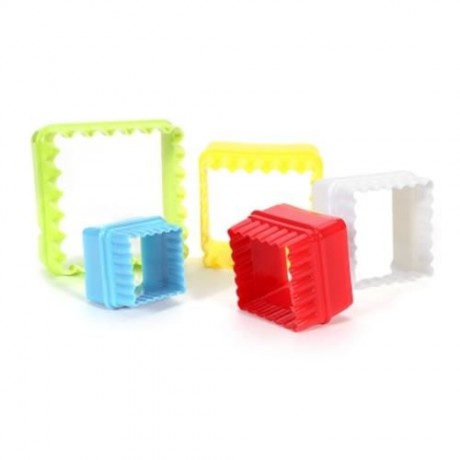 5 PCS DIY FONDANT CAKE MOLDS BAKING TOOL DECORATING MOULDS (COLORMIX)