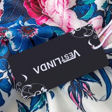 FLOWER PRINTED ZIPPERED JACKET (WHITE)