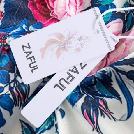 FLOWER PRINTED ZIPPERED JACKET (WHITE)