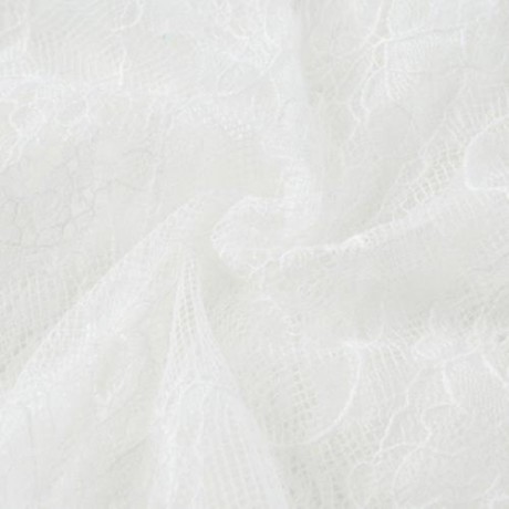 LACE ZIP UP SHEER JACKET (WHITE)