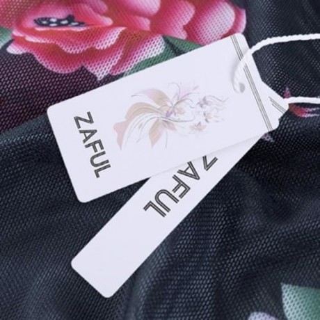 FLOWER PRINT SHEER JACKET (BLACK)