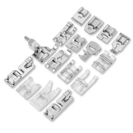 16PCS SEWING MACHINE PRESSER FOOT SUIT ACCESSORIES (COLORMIX)