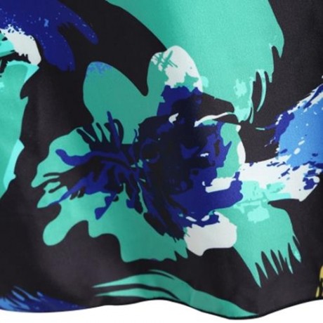 BOW TIED PLUS SIZE SKIRTED SWIMSUIT (COLORMIX)