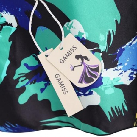 BOW TIED PLUS SIZE SKIRTED SWIMSUIT (COLORMIX)