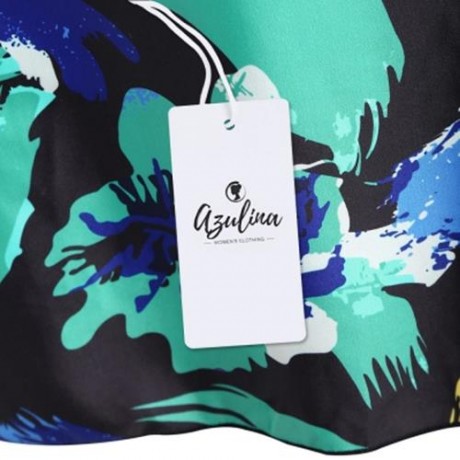 BOW TIED PLUS SIZE SKIRTED SWIMSUIT (COLORMIX)