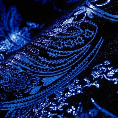 FLORAL GILDING SINGLE BREASTED BLAZER (ROYAL)