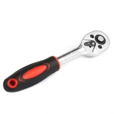 28pcs Tube Double Row Ratchet Wrench 1/4 Repairing Tool (RED)