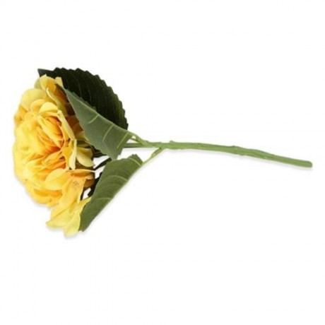 ARTIFICIAL FLOWER HYDRANGEA WEDDING BOUQUET (YELLOW)