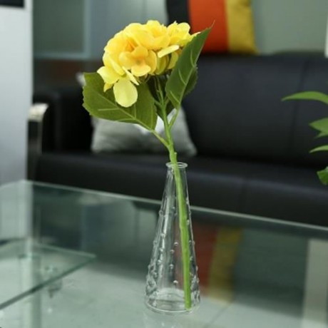 ARTIFICIAL FLOWER HYDRANGEA WEDDING BOUQUET (YELLOW)