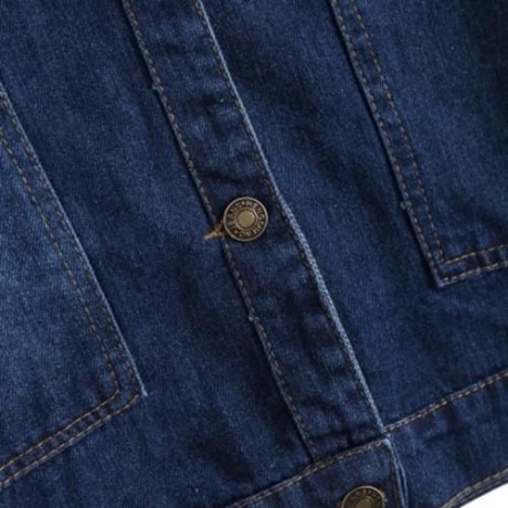PLUS SIZE BUTTON UP BOYFRIEND DENIM JACKET (DENIM BLUE)