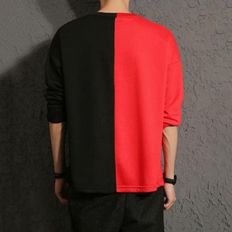 COLOR BLOCK PANEL GRIMACE GRAPHIC PRINT T-SHIRT (COLORMIX)