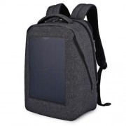 TIGERNU TB3164 WATER-RESISTANT 21L LEISURE BACKPACK LAPTOP BAG WITH SOLAR PANEL (FEATHER G
