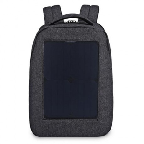 TIGERNU TB3164 WATER-RESISTANT 21L LEISURE BACKPACK LAPTOP BAG WITH SOLAR PANEL (FEATHER G