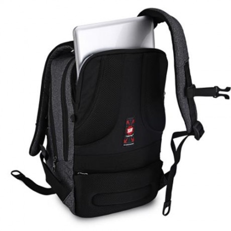 TIGERNU TB3164 WATER-RESISTANT 21L LEISURE BACKPACK LAPTOP BAG WITH SOLAR PANEL (FEATHER G