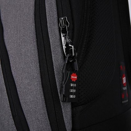 TIGERNU TB3164 WATER-RESISTANT 21L LEISURE BACKPACK LAPTOP BAG WITH SOLAR PANEL (FEATHER G