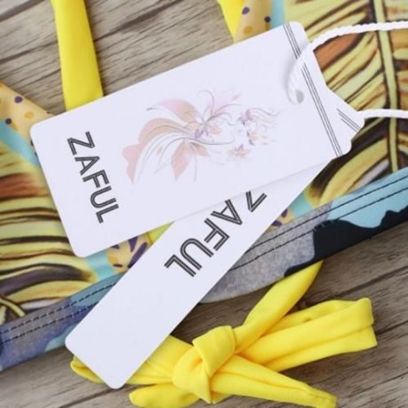 PRINTED CRISS CROSS BIKINI SWIMWEAR (COLORMIX)