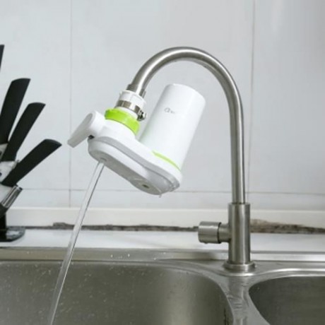 QWATER CERAMIC FILTER FAUCET WATER PURIFIER (WHITE AND GREEN)