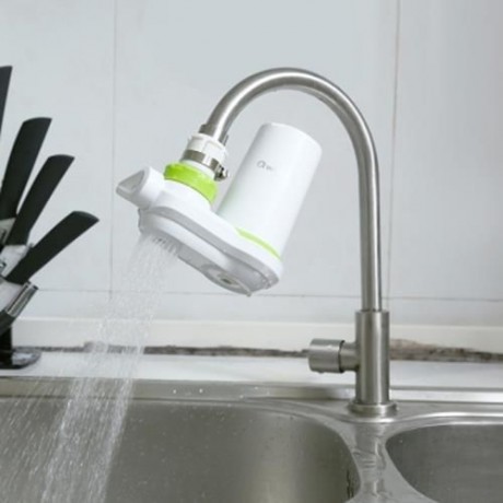 QWATER CERAMIC FILTER FAUCET WATER PURIFIER (WHITE AND GREEN)