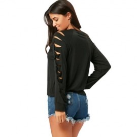 RIPPED RAGLAN LONG SLEEVE T-SHIRT (BLACK)