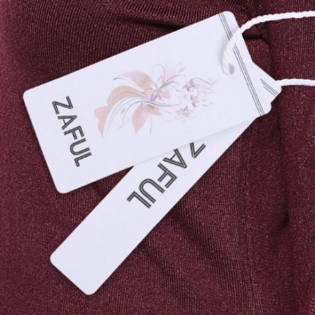 HIGH LOW CRISS CROSS LONG SWEATER (WINE RED)