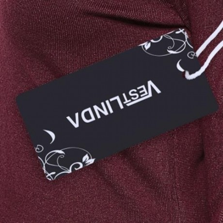 HIGH LOW CRISS CROSS LONG SWEATER (WINE RED)