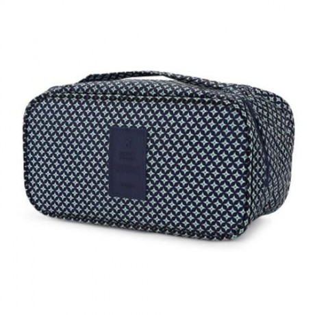 GUAPABIEN MAKEUP UNDERWEAR PRINT PORTABLE TRAVEL POUCH BAG (DEEP BLUE)