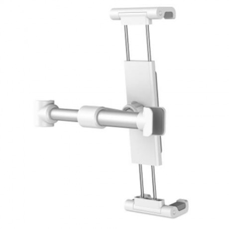 BASEUS ADJUSTABLE HEADREST BRACKET CAR MOUNT BACKSEAT HOLDER (WHITE)