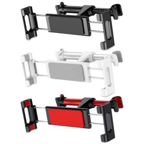 BASEUS ADJUSTABLE HEADREST BRACKET CAR MOUNT BACKSEAT HOLDER (WHITE)