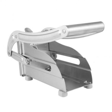 HAND-OPERATED STAINLESS STEEL HOUSEHOLD POTATO STRIP-CUTTER (SILVER)