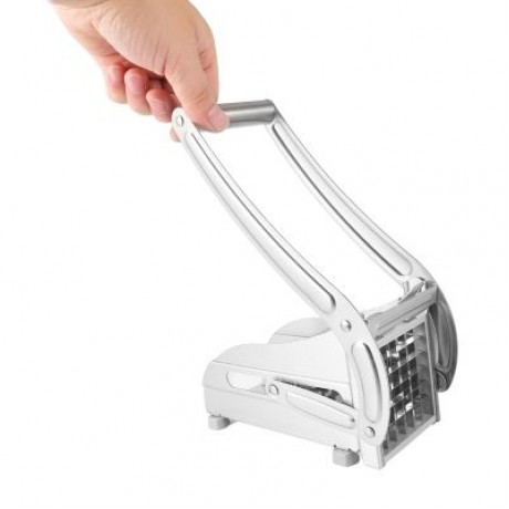 Hand-operated Stainless Steel Household Potato Strip-cutter (SILVER)