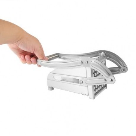 Hand-operated Stainless Steel Household Potato Strip-cutter (SILVER)
