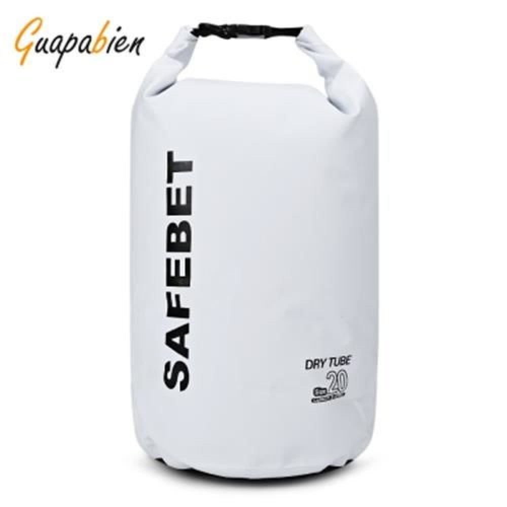 GUAPABIEN OUTDOOR 20L WATERPROOF POUCH DRIFT RAFTING BAG (WHITE)
