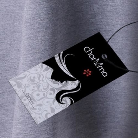 PRINT PLUS SIZE RAGLAN SLEEVE TOP (GRAY)