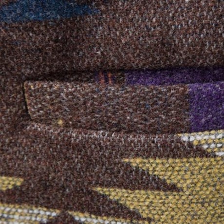 LAPEL ONE BUTTON CASUAL TWEED BLAZER (COFFEE)