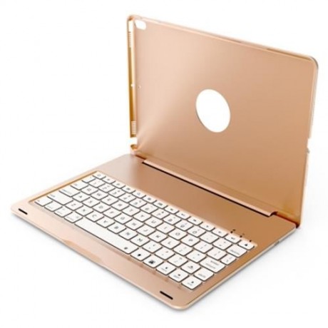 BLUETOOTH 3.0 KEYBOARD CASE BACKLIT FOR IPAD PRO 10.5 INCH 2017 (GOLDEN)