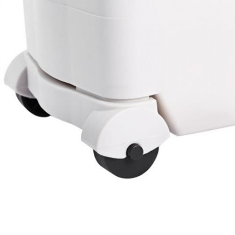 GAP STORAGE SLIM SLIDE OUT TOWER RACK SHELF WITH WHEELS 3-TIER (GREY WHITE)