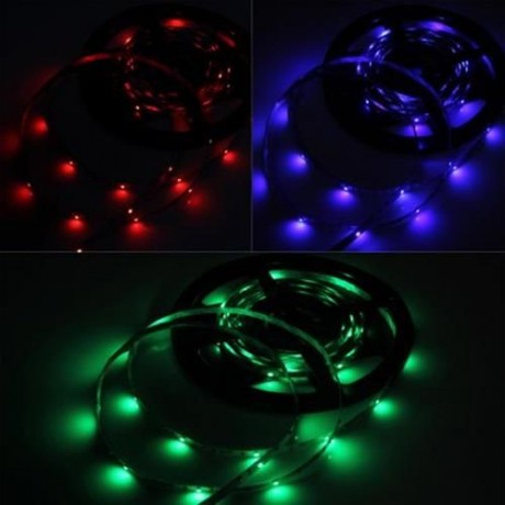 5 METERS 24W 300 X SMD 3528 LED LIGHT STRIP ACCENTED BLUE LIGHT RIBBON LAMP (RGB COLOR)