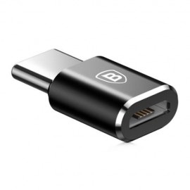 BASEUS MINI OTG MALE TYPE-C TO FEMALE MICRO USB CONVERTER (BLACK)