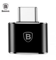 BASEUS MINI OTG MALE TYPE-C TO FEMALE USB CONVERTER ADAPTER (BLACK)