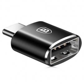 BASEUS MINI OTG MALE TYPE-C TO FEMALE USB CONVERTER ADAPTER (BLACK)