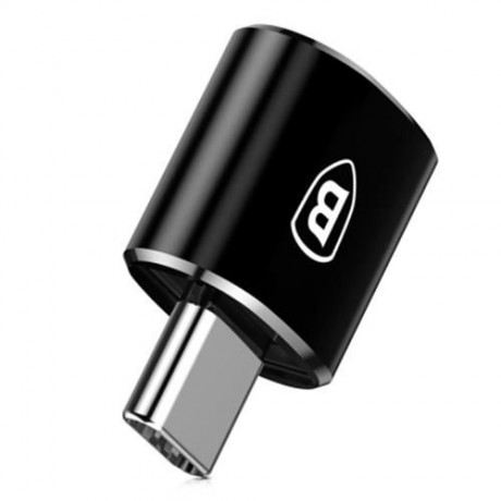 BASEUS MINI OTG MALE TYPE-C TO FEMALE USB CONVERTER ADAPTER (BLACK)