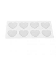 HEAT-RESISTANT HEART-SHAPED SILICONE CAKE MOLD (WHITE)