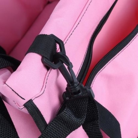 DOUBLE-DECK WATERPROOF PORTABLE PET DOG CAR CARRY BAG (PAPAYA)
