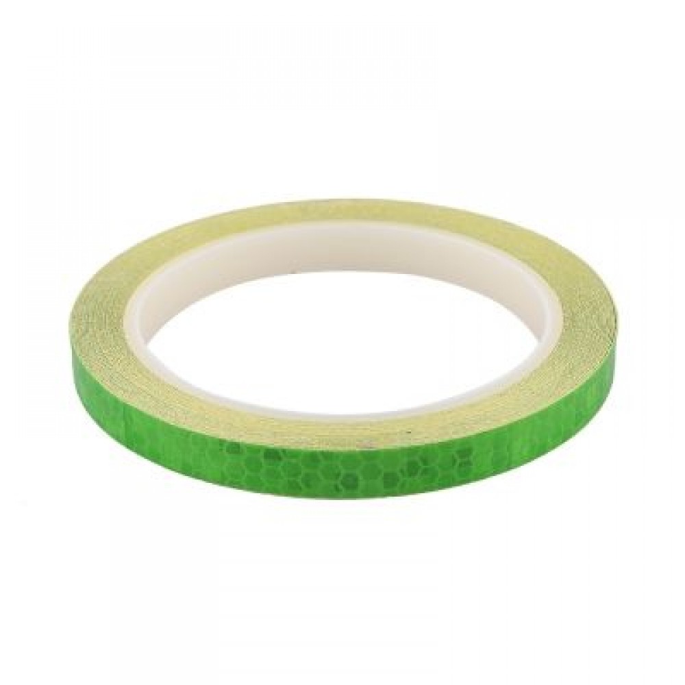 Bicycle Reflective Stickers Security Wheel Rim Decal Tape (GREEN)
