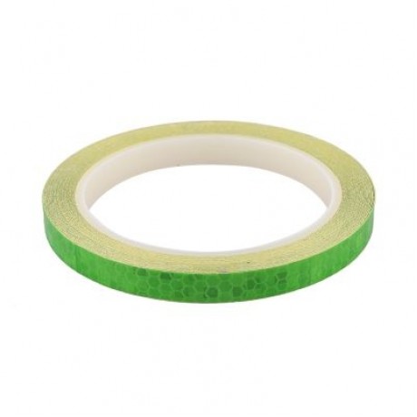 Bicycle Reflective Stickers Security Wheel Rim Decal Tape (GREEN)